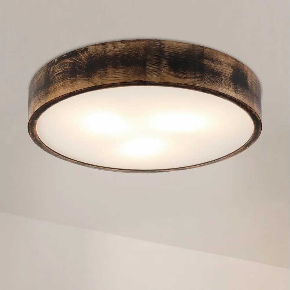 Brilagi - LED stropné svietidlo CARVALHO SMOKEY LED/36W/230V dub priemer 47,5 cm