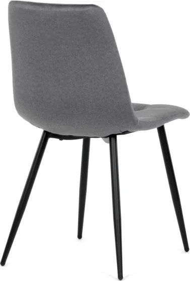 Jedálenská stolička zamatová, sivá DCL-X7015 GREY2