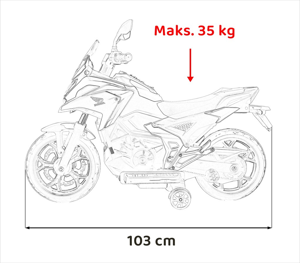 Ramiz Motocykel Honda NC750X Ružová