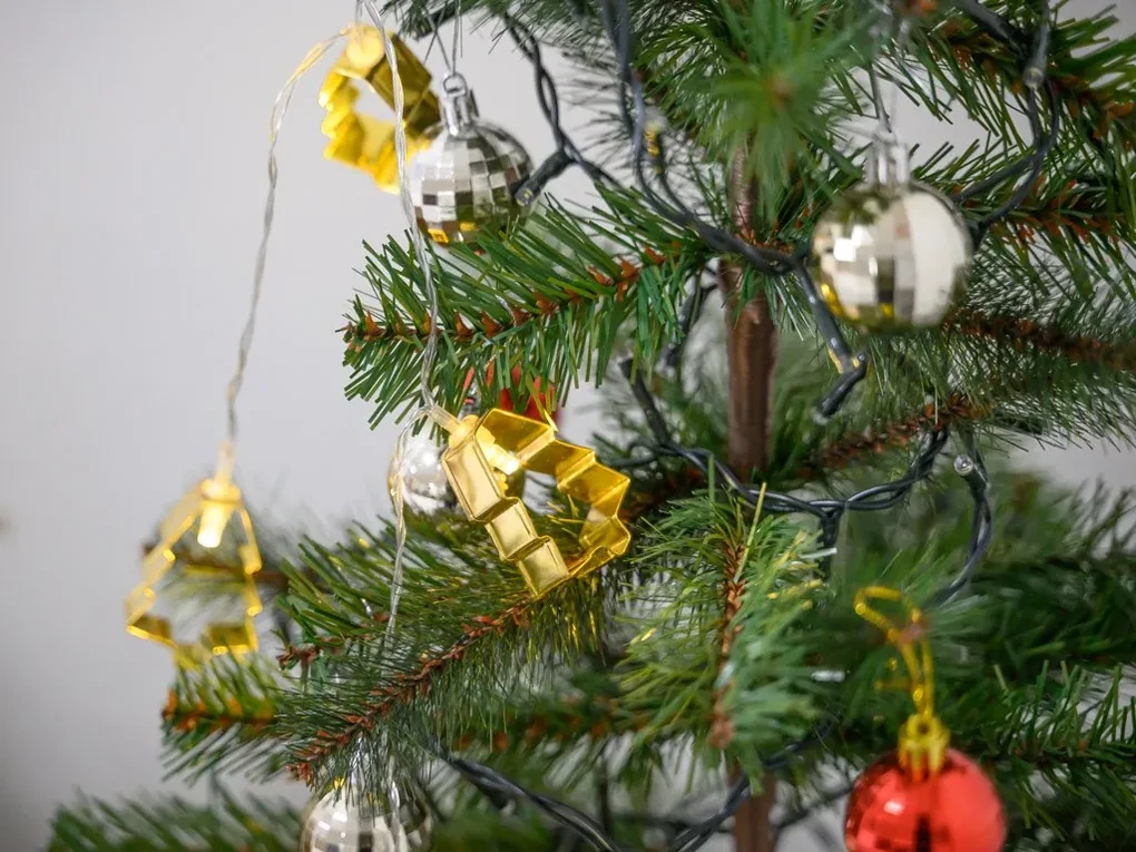 LED svetelná reťaz CHRISTMAS TREE 140 cm medená
