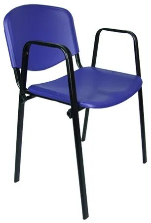 Konferenčná stolička ISO plastová s područkami RAL-7016