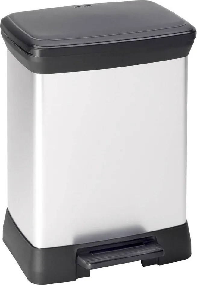 Curver Odpadkový kôš DECO BIN 18 l + 10 l, strieborný