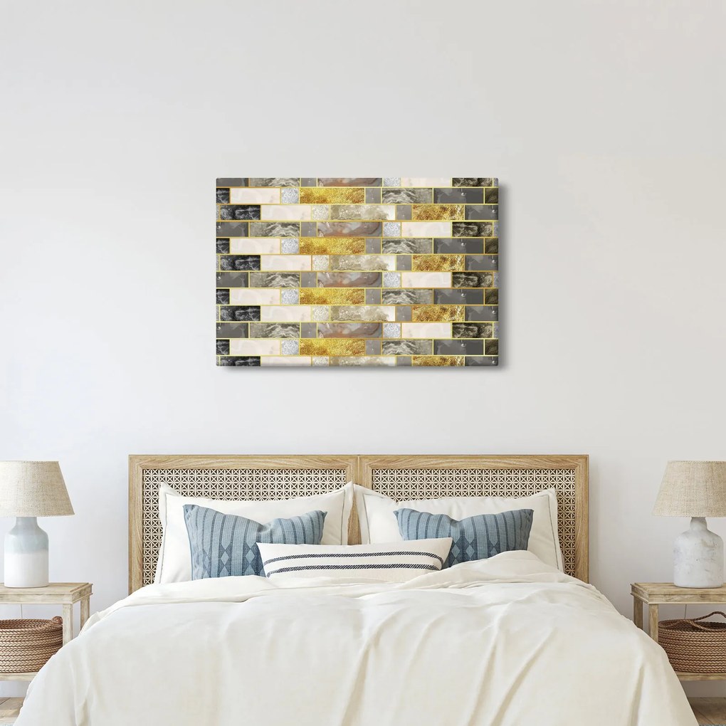 Obraz - Dekor s textúrami (90x60 cm)