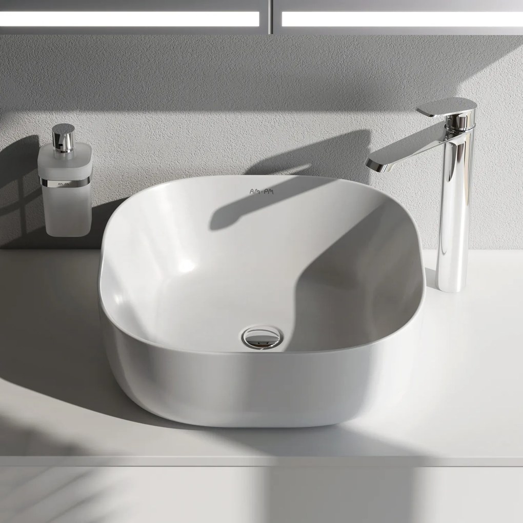 Pultové umývadlo 43 AM.PM Func MFAWCC30430WG biele lesklé