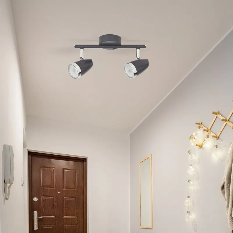 Rabalux KAREN 6513 LED stropné bodové svietidlo 2x4W | 560lm | 3000K | IP20 - čierna