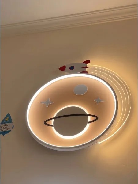 Brilagi -LED Detské stropné svietidlo STARSHIP LED/64W/230V 3000/4500K žltá