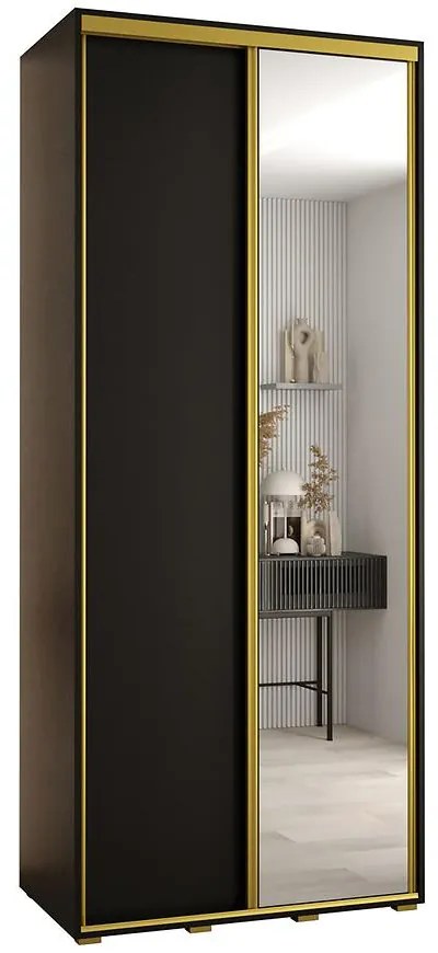 Skriňa 45 Canaris 3 140 čierna/gold