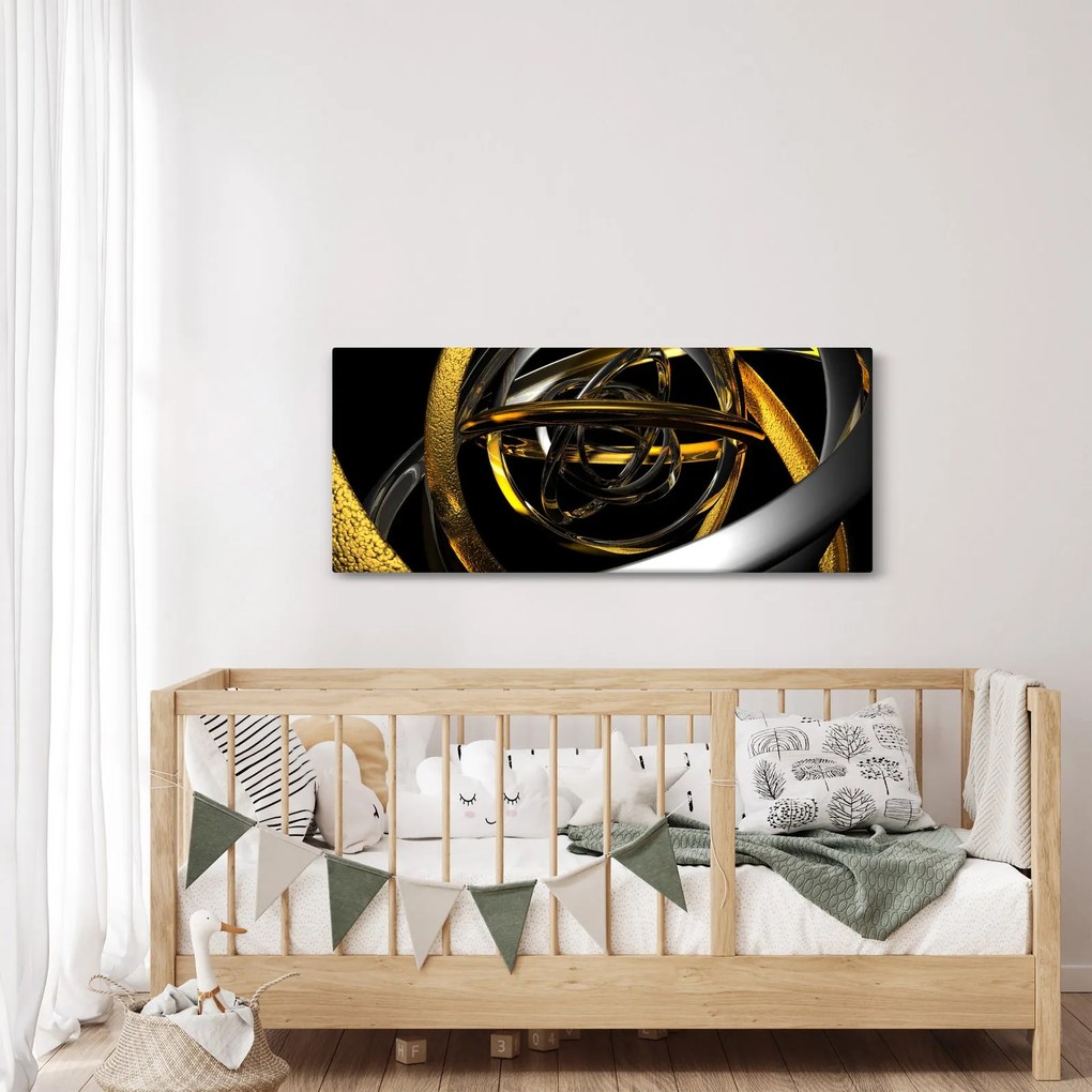 Obraz modernej abstrakcie (120x50 cm)