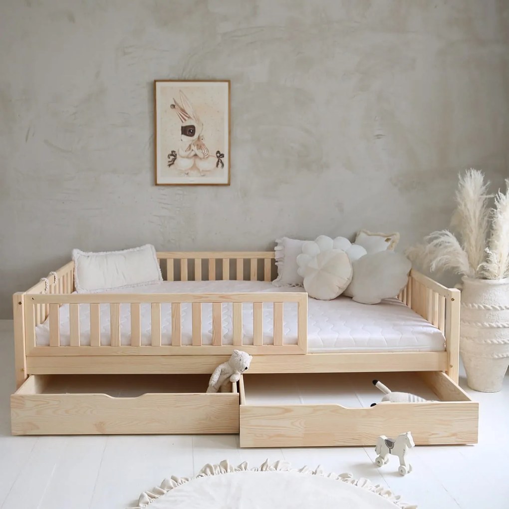 Výhodný set: detská posteľ Basic Love Plus 140 x 200 s úložným priestorom + matrac Ares 10