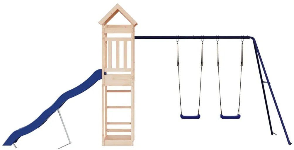 Vonkajšia súprava na hranie masívna borovica