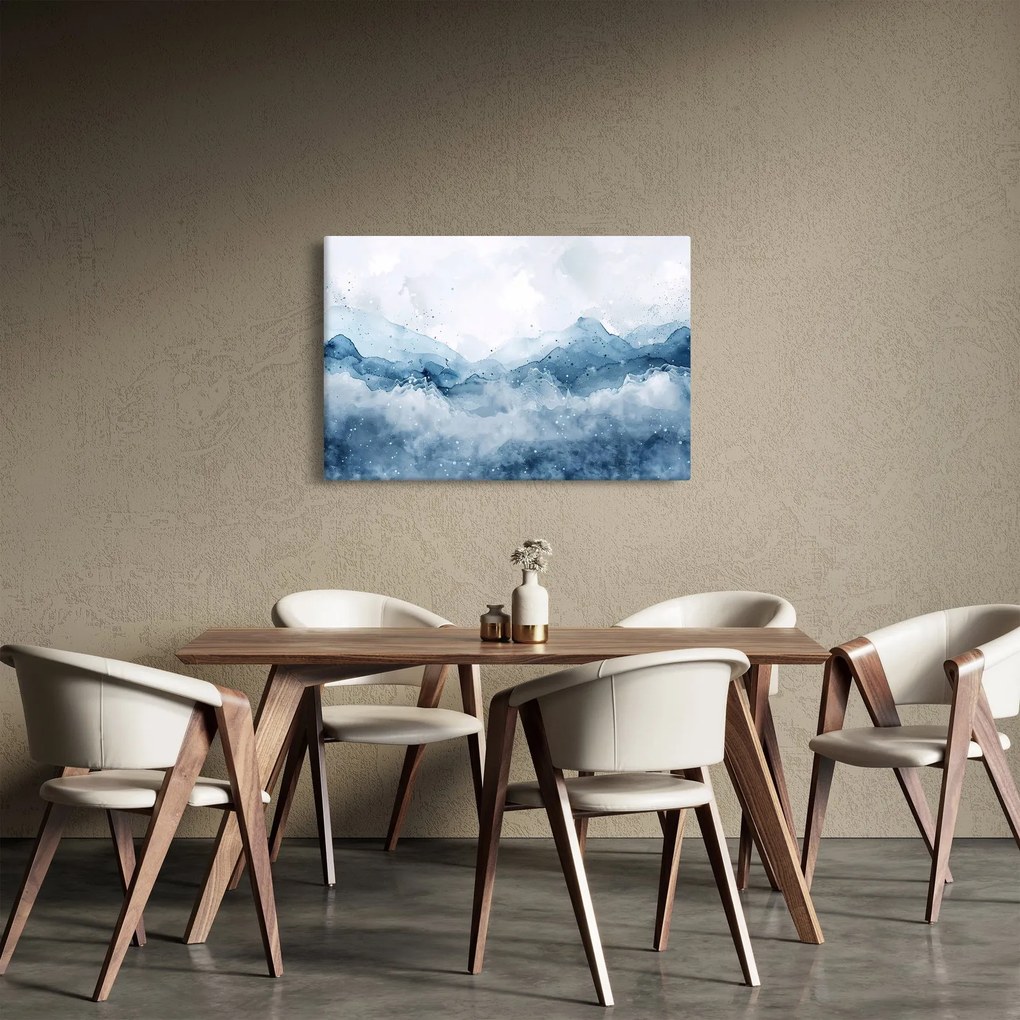 Obraz - Mraky a vlny, akvarel (90x60 cm)
