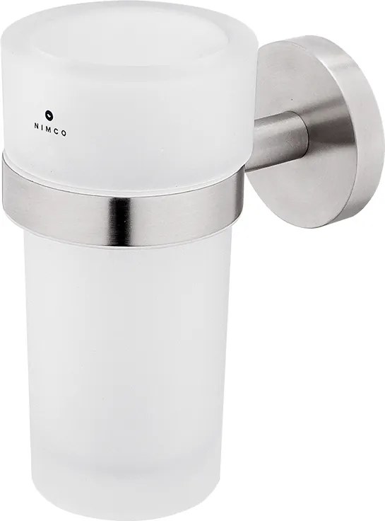 Nimco Držiak na kefky, nádobka sklenená UNIX nerez - UNM 13058W-10