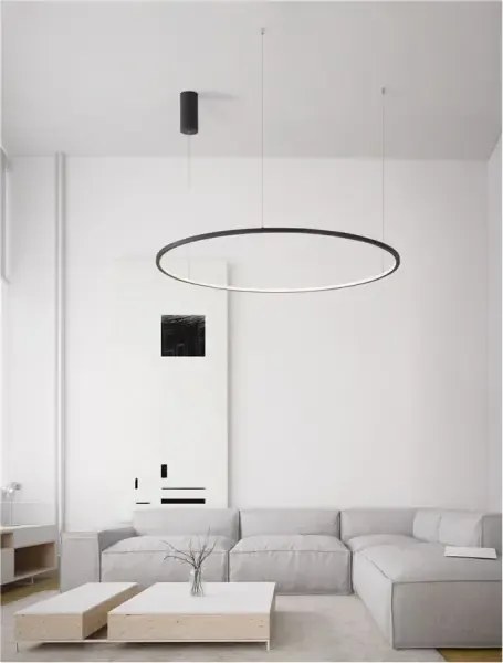 LED luster Tarquin 100 čierne