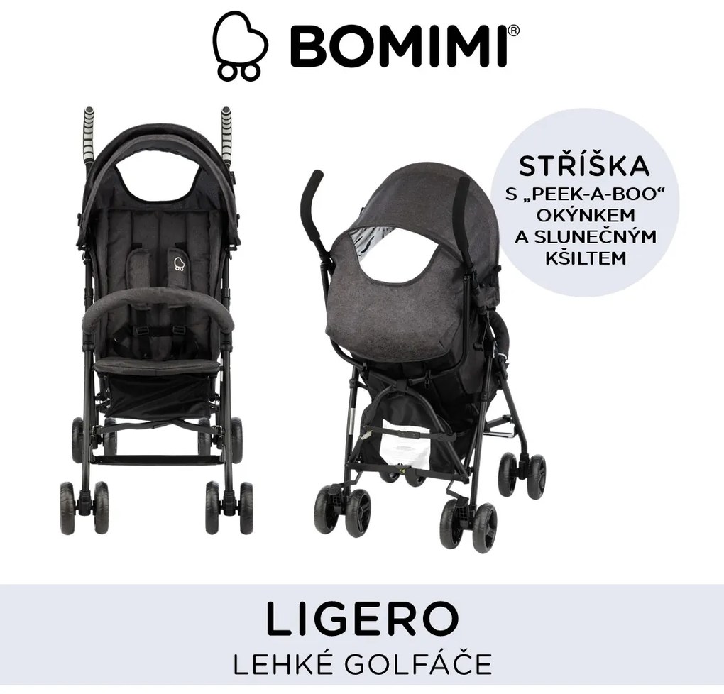 Bomimi LIGERO golfky (6m-15kg) ANTHRACITE melange