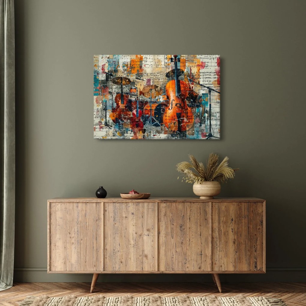 Obraz - Hudobné nástroje (90x60 cm)