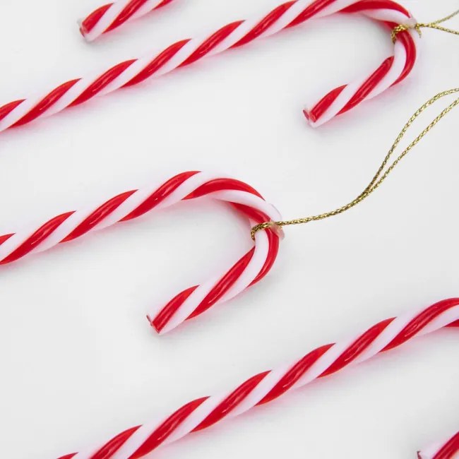 Závesná vianočná dekorácia TWINKLE Candy Cane XM24 714214 (6 ks)