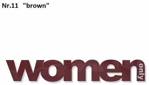 Dekoračný nápis na stenu WOMAN čierna