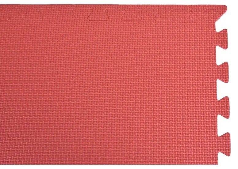 GOC EVA Penový fitness koberec 59x59 cm - 4 ks, červená