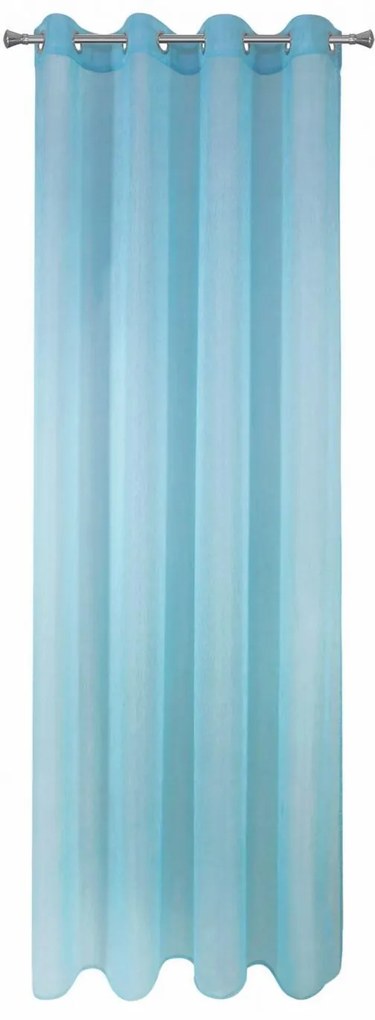 ZÁCLONA NA KRÚŽKOCH REBECCA 140X250 CM MODRÁ