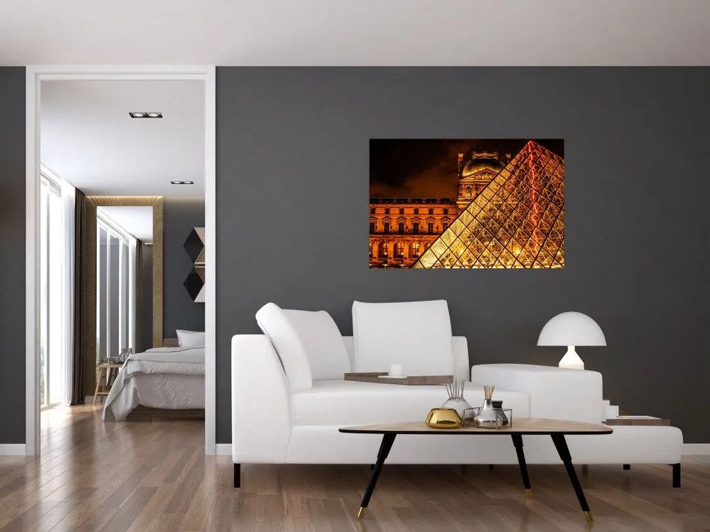 Obraz Louvre v Paríži (90x60 cm)