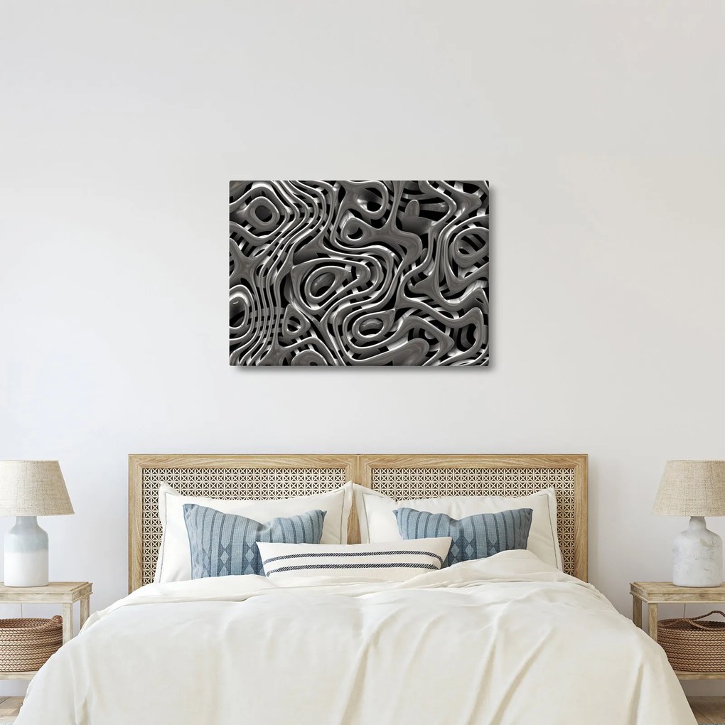 Obraz - Metalická abystrakcia (70x50 cm)