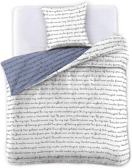 Obliečky na jednolôžko z mikrovlákna DecoKing Poemlight, 155 x 220 cm