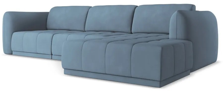 Svetlomodrá rohová pohovka (pravý roh) Hoku – Makamii