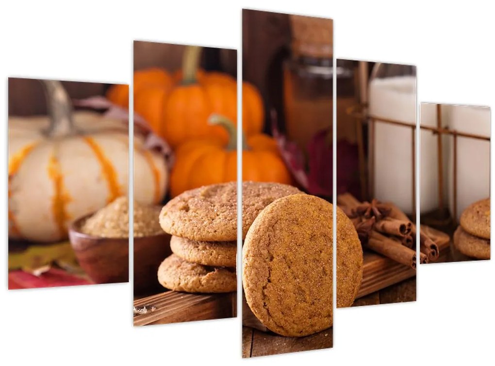 Obraz - Jesenné sušienky (150x105 cm)