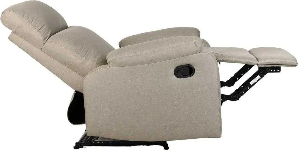 LuxuryForm DESIGN Televízne kreslo RUFO s polohovaním - béžové