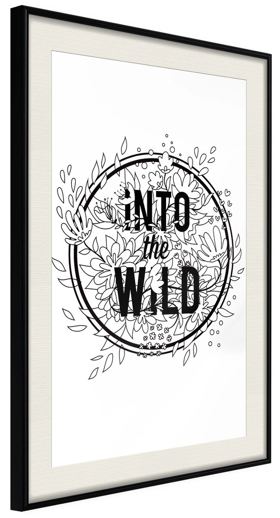 Artgeist Plagát - Into The Wild [Poster] Veľkosť: 20x30, Verzia: Čierny rám s passe-partout