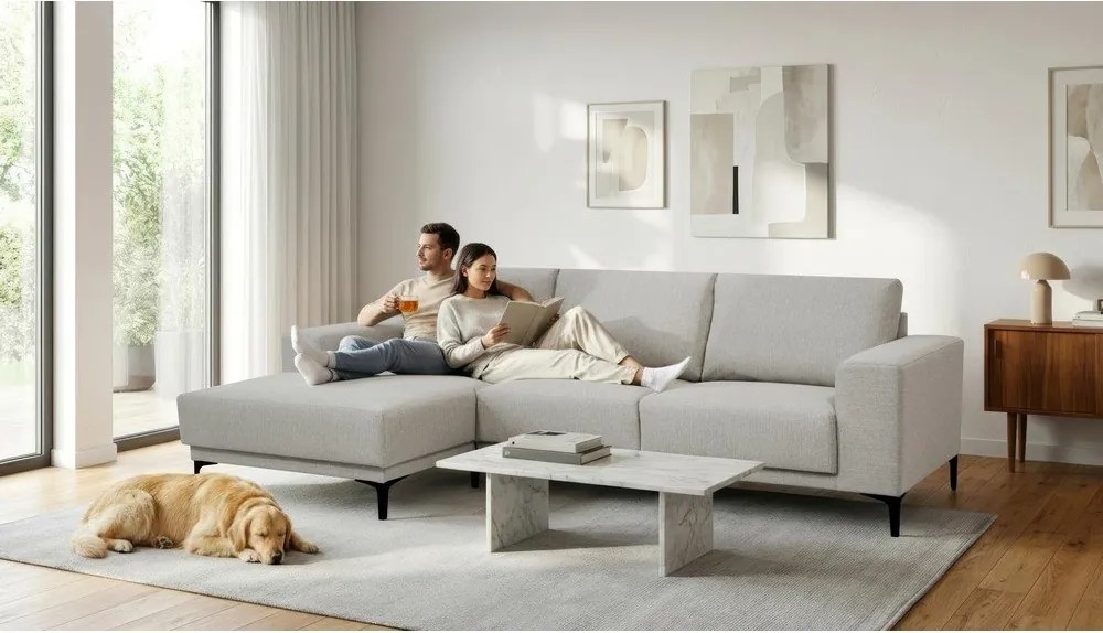 Sivá rohová pohovka (ľavý roh) Chile – Scandic