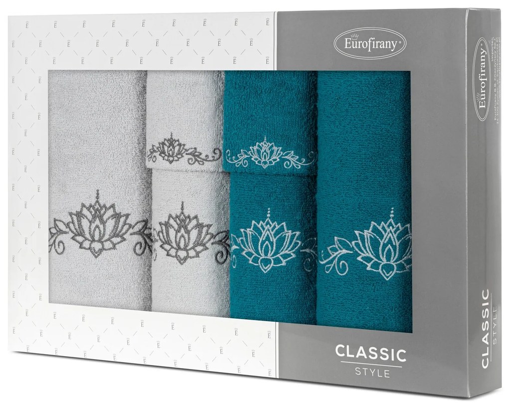 SADA UTERÁKOV LILIANA 2 KS 30X50 CM, 2KS 50X90 CM, 2 KS 70X140 CM VIACFAREBNÁ