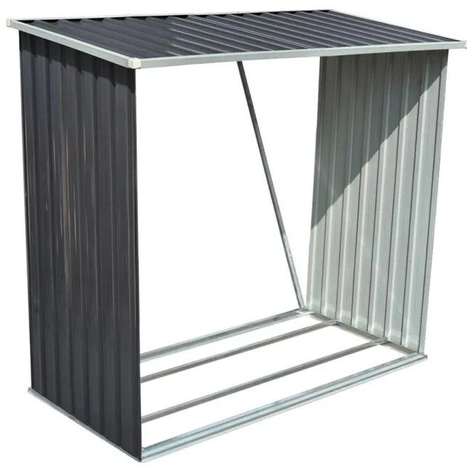 Prístrešok na drevo kovový WOODLAND 163x83x154cm