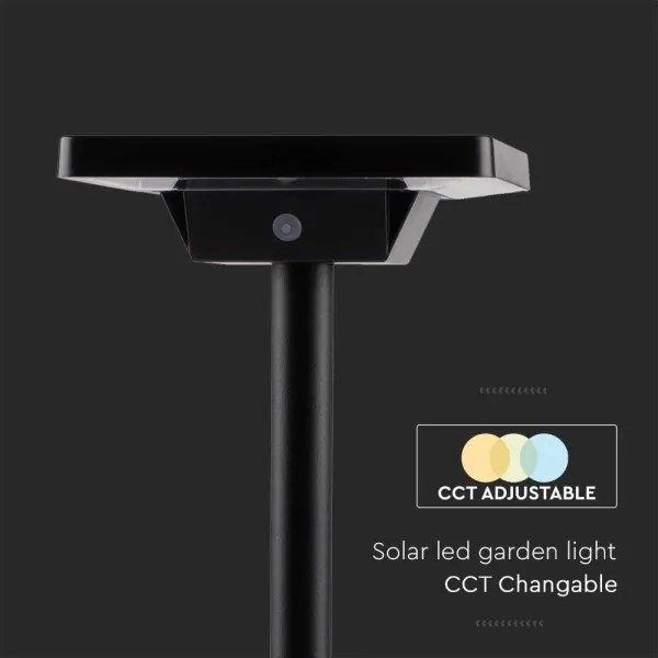 LED Vonkajšia solárna lampa LED/2W/3,7V IP65 3000/4000/6500K 2600 mAh