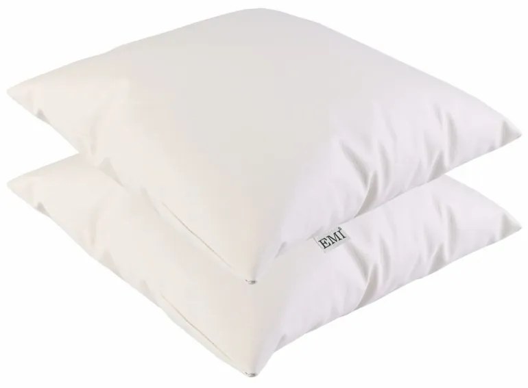 Vankúš béžový ekokoža EMI, Vankúš 40x40 cm