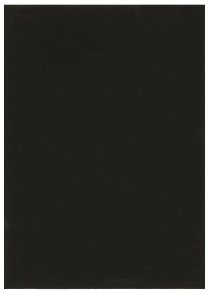 Kusový koberec COLOR UNI Black, 80x150, čierna, obývacia izba, B-line