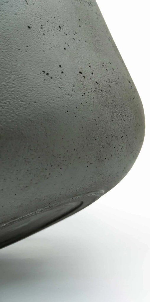 Okrúhly kvetináč CHICO, sklolaminát, priemer 45 x výška 50 cm, sivý