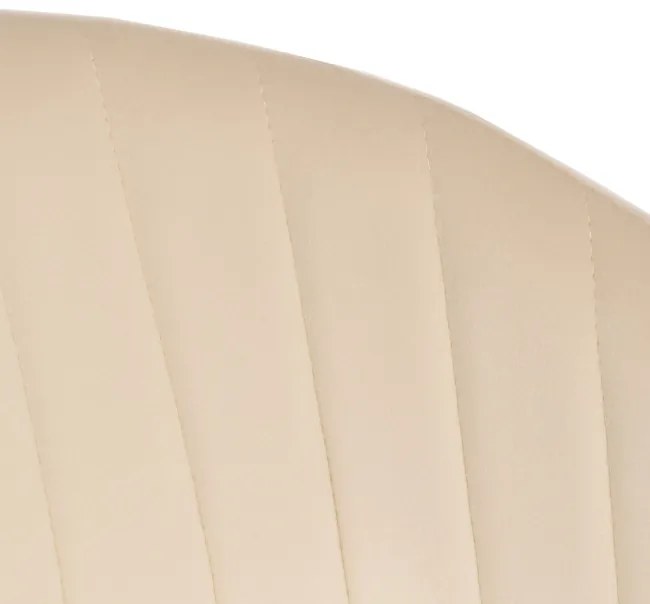 Jedálenská stolička COLIN zamatová, zlatá / béžová