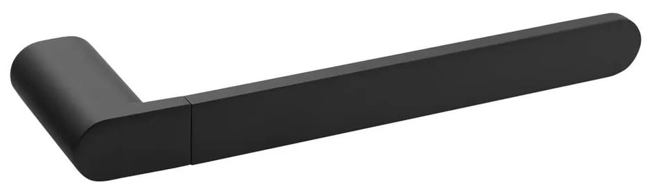 Matne čierny nástenný mosadzný držiak na uteráky Flori – Sapho