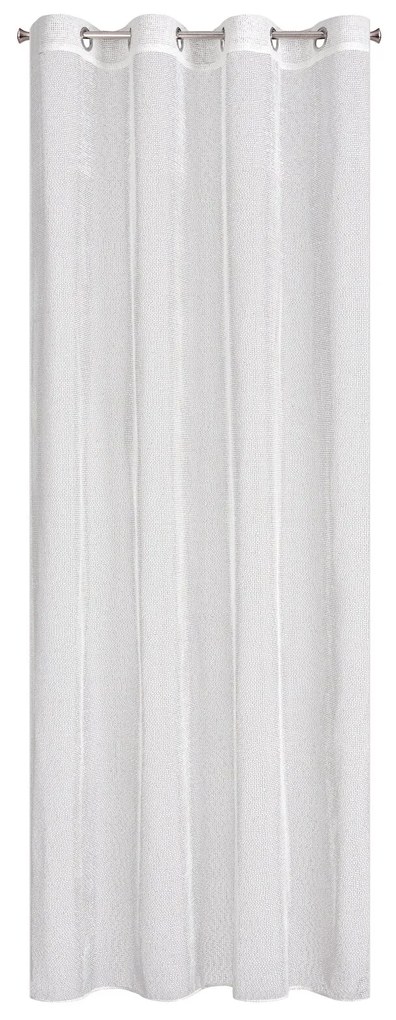 ZÁCLONA NA KRÚŽKOCH MAJA 140X260 CM BIELA