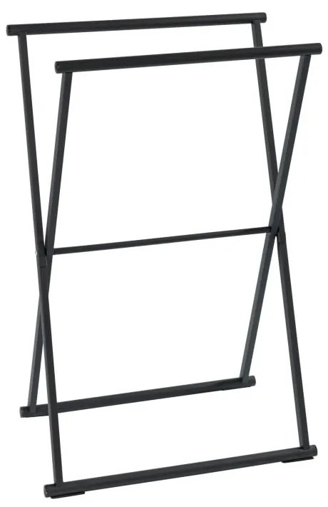 Čierny skladací vešiak na uteráky Wenko Lava