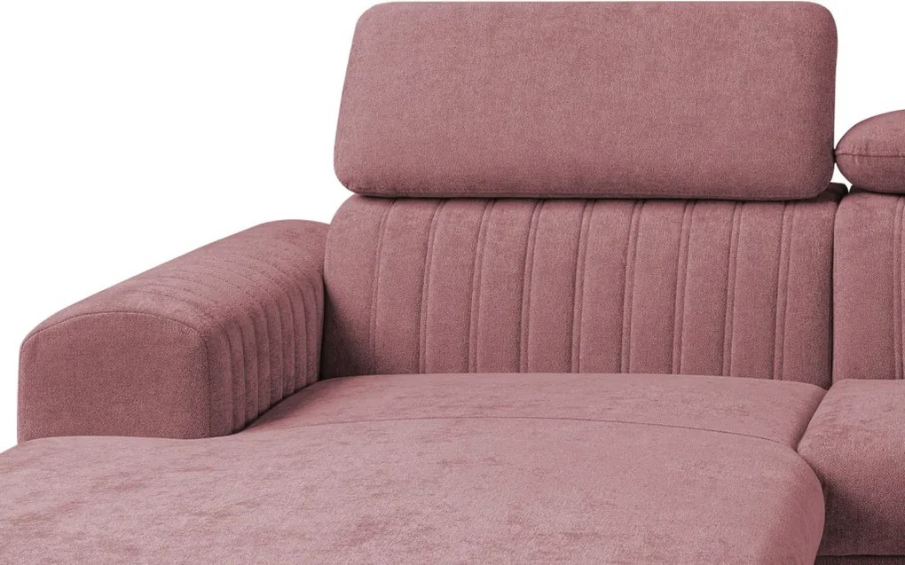 Rohová sedačka Sansa, staroružová látka, ľavý roh