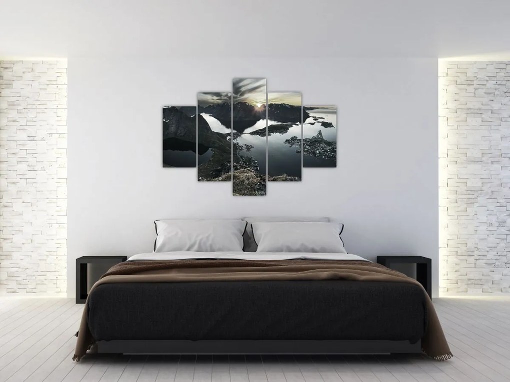 Obraz - Nórske pohorie (150x105 cm)