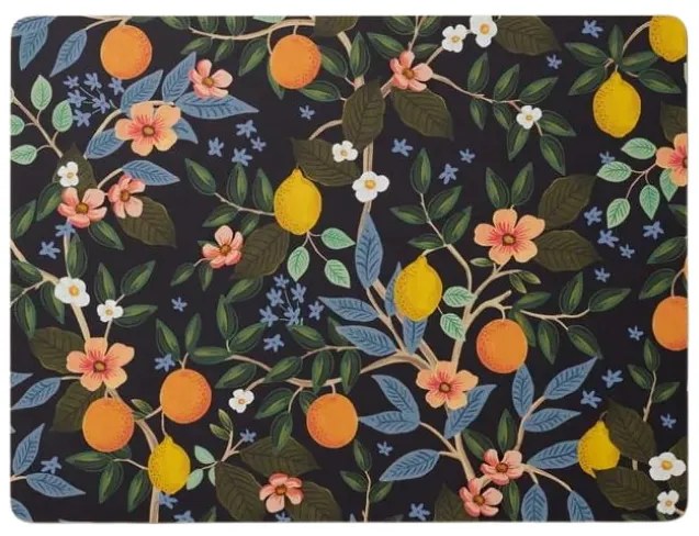 Rifle Paper Co. Korkové prestieranie Citrus Grove – set 4 ks