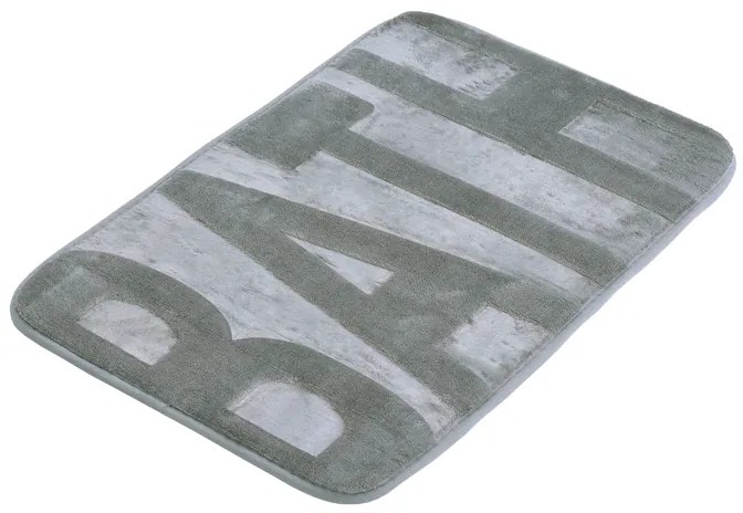 BISK Erga, kúpeľňová predložka 60x40 cm, model 5, šedá, ERG-07899