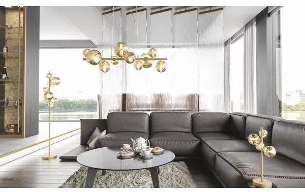 Wofi 8014.04.14.9000 - LED Stolná lampa 4xG9/3W/230V zlatá