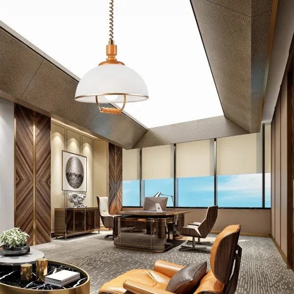 Sťahovací luster RAMONA 1xE27/60W/230V béžová/hnedá