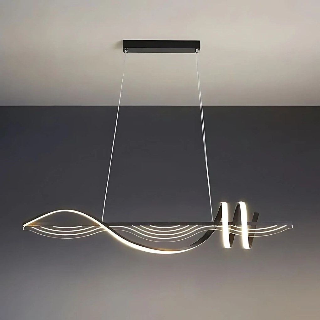 Toolight Toolight, závesné LED svietidlo 100 cm, 3000K, LHJ041-CP, čierna, OSW-50019