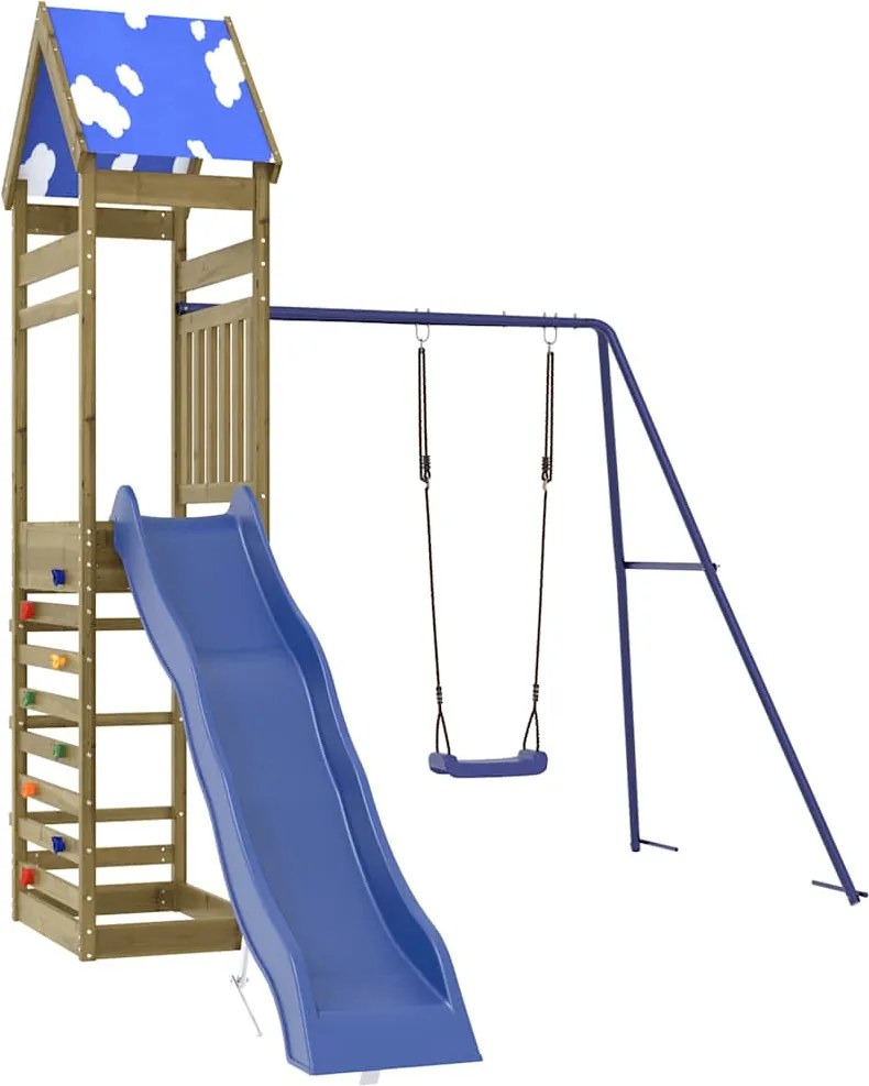 vidaXL Vonkajšia súprava na hranie impregnovaná borovica