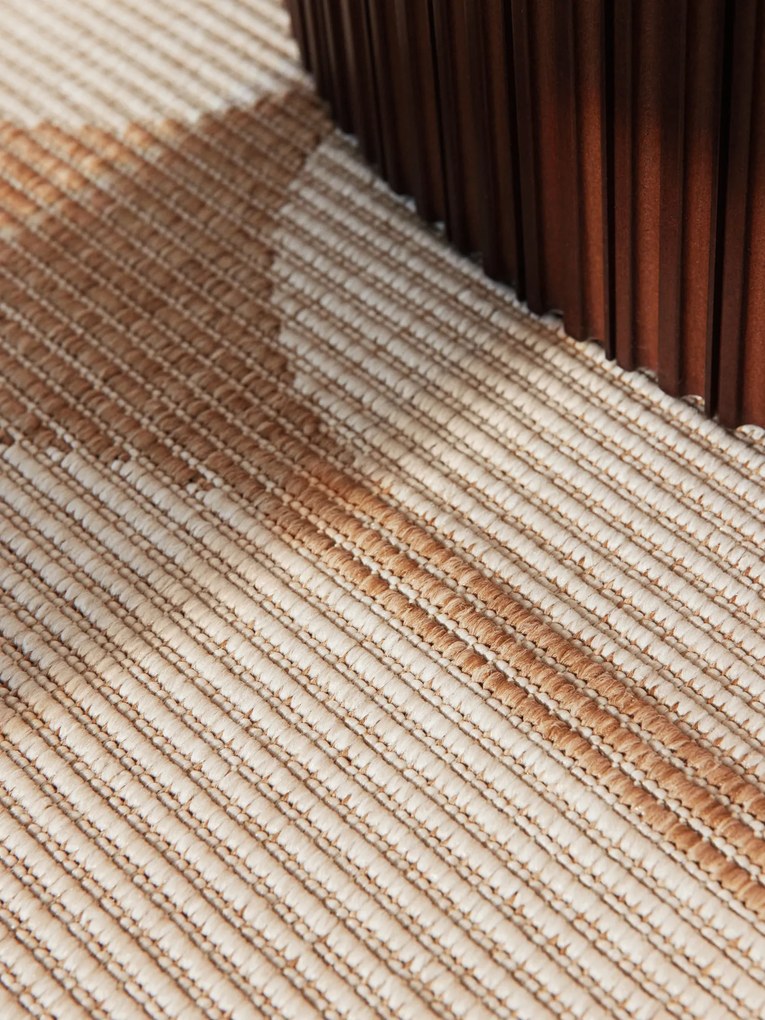 NORTHRUGS, Koberec behúň Duet Bowen 106245 Beige/White - na von aj na doma, 80x250, béžová, chodba / predsieň